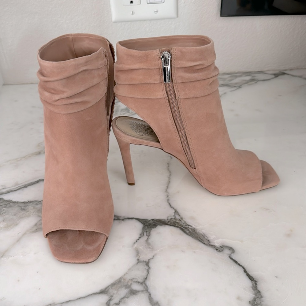 Dusty Rose Suede Heels